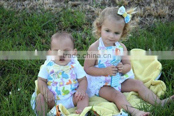 Easter Bunny Ruffle Romper Baby Girls Lace Boho Clothing Infant Toddlers Rabbit Romper