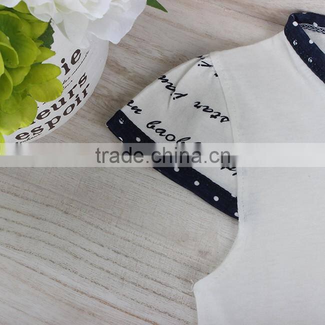 2016 child wholesale summer cotton baby dress for girl