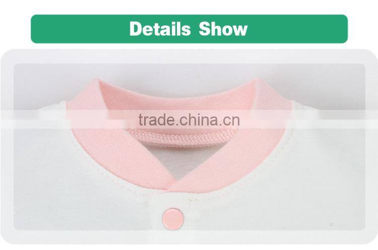 Pink colors newborn baby cloting hotsale comfortable baby girls romper