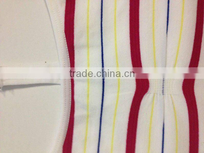 seamless stripe sport tank top cami bra with mesh back and color yarn and princess seams