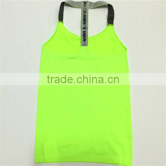 Factory direct sale high quality seamless women tank top