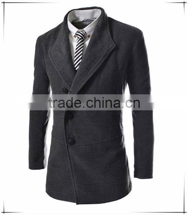 2016 winter new design military wool trench coat