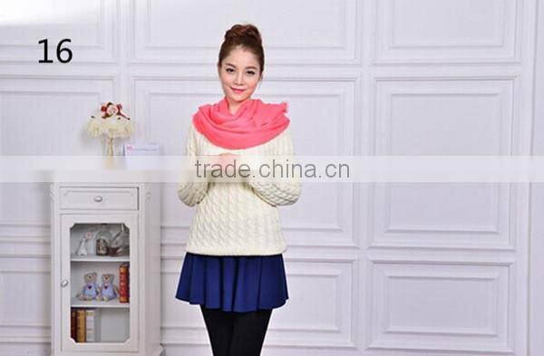 new design high quality 20color choice new solid acrylic material scarf women