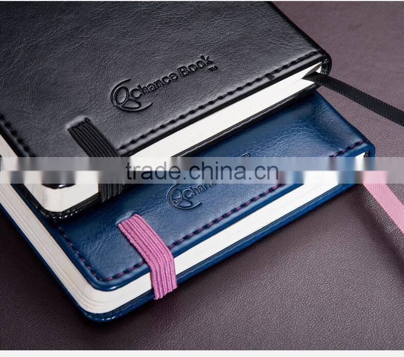 A6 hardcover section sawing binding notebook with stitching customizable leather journey notebook