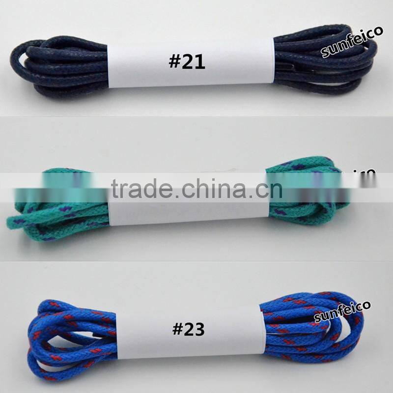 Sky Blue Custom Wax Boot Shoelaces~Waxed Shoelaces~Blue Dress Shoelaces~Cotton Round Shoelaces~Oxford Canvas Sneaker shoelaces