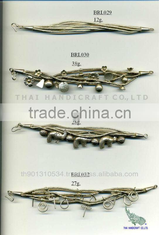 Thai Karen Silver Bracelet Jewelry 925 Sterling Silver