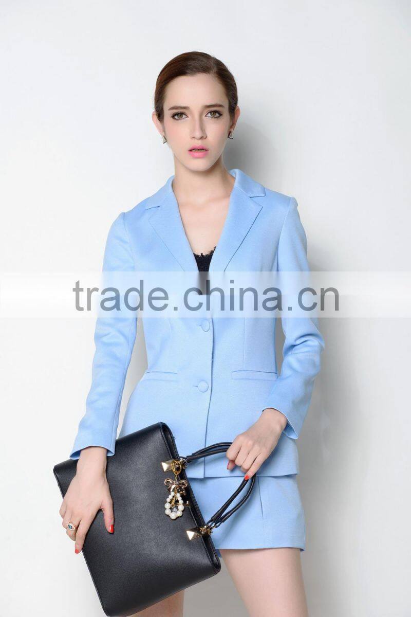 ODM designed latest popular floral suits elegant women jacket 2016