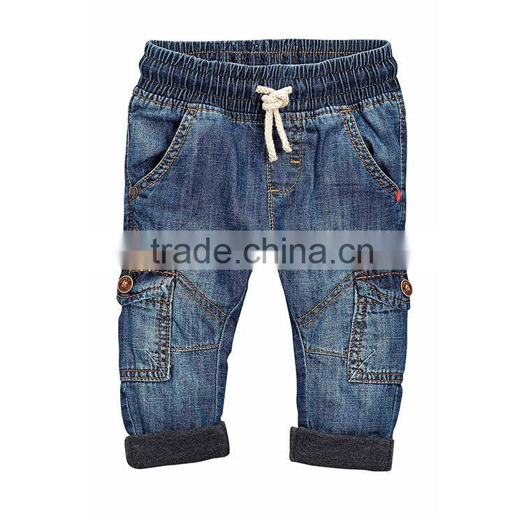 2017 Super quality unique design hand brush fashion kids ripped jeans for wholesale