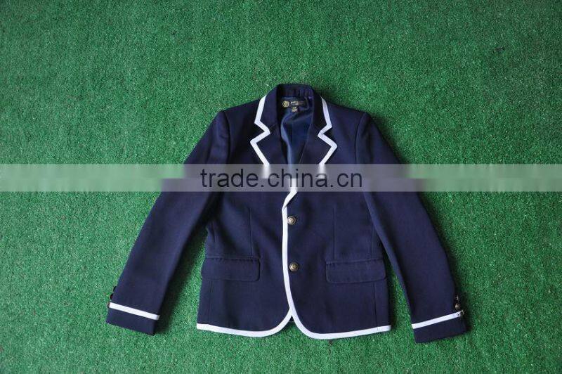 Formal navy blue Korea style high school uniform jacket