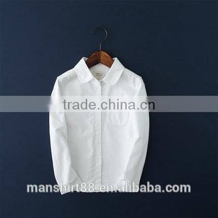 club collar Oxford white shirts for kids
