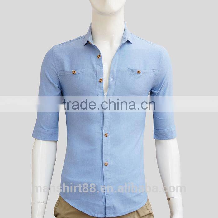 breathable elegant washed spring light oxford shirt