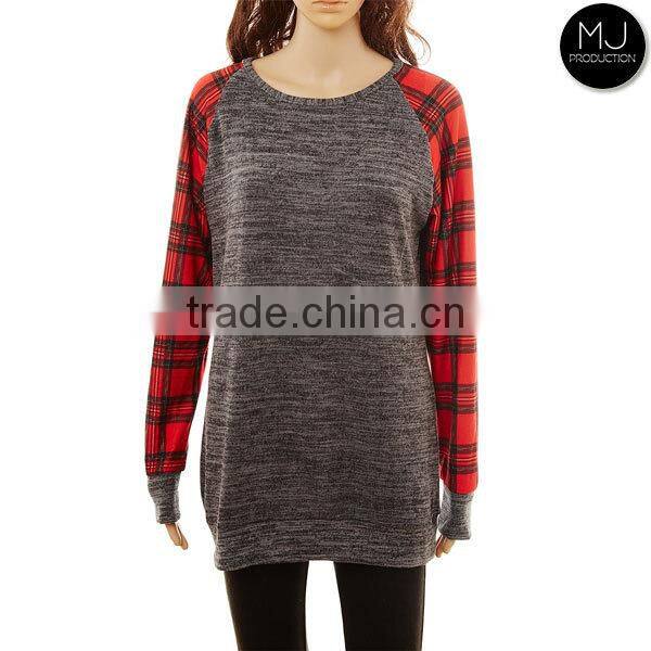 Wholesale woman plaid shirt