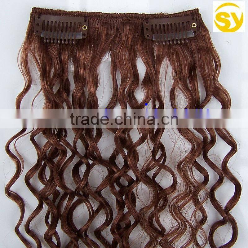 Wholesale unprosessed double drawn hair, hot selling cheap non remy double drawn bulk hair extension from China