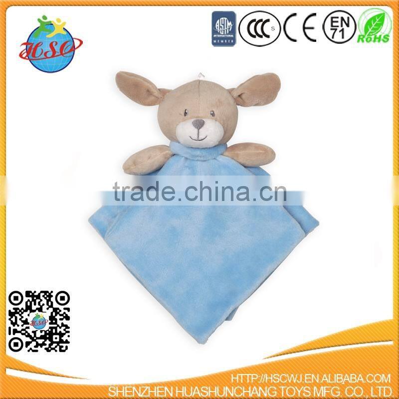 Direct Manufacturer Plush Dog Animal Saliva Towel Doudou Baby Gift