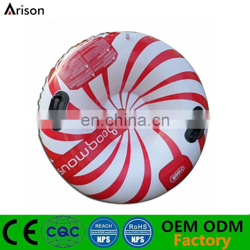 Environmental durable round snow board inflatable single ski board inflatable water ski board for promotional toys