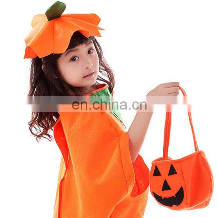 2016 Hot selling Adult funny halloween pumpkin mascot costume pumpkin performance wear with hat