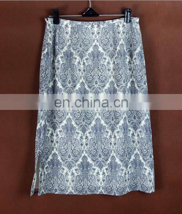 stylish vintage baroque printed chiffon skirt elegant chiffon dress