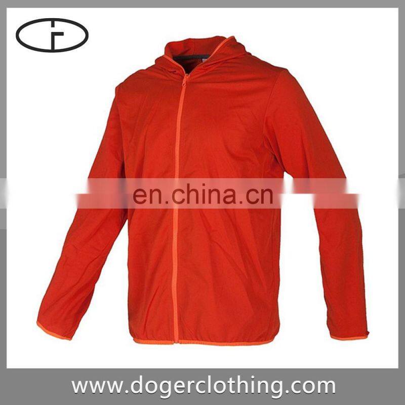Amazing quality color long sleeve hooded jacket men