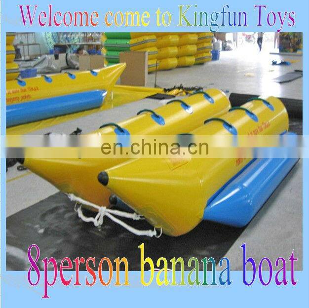 4 rides inflatable flyfish boat on water