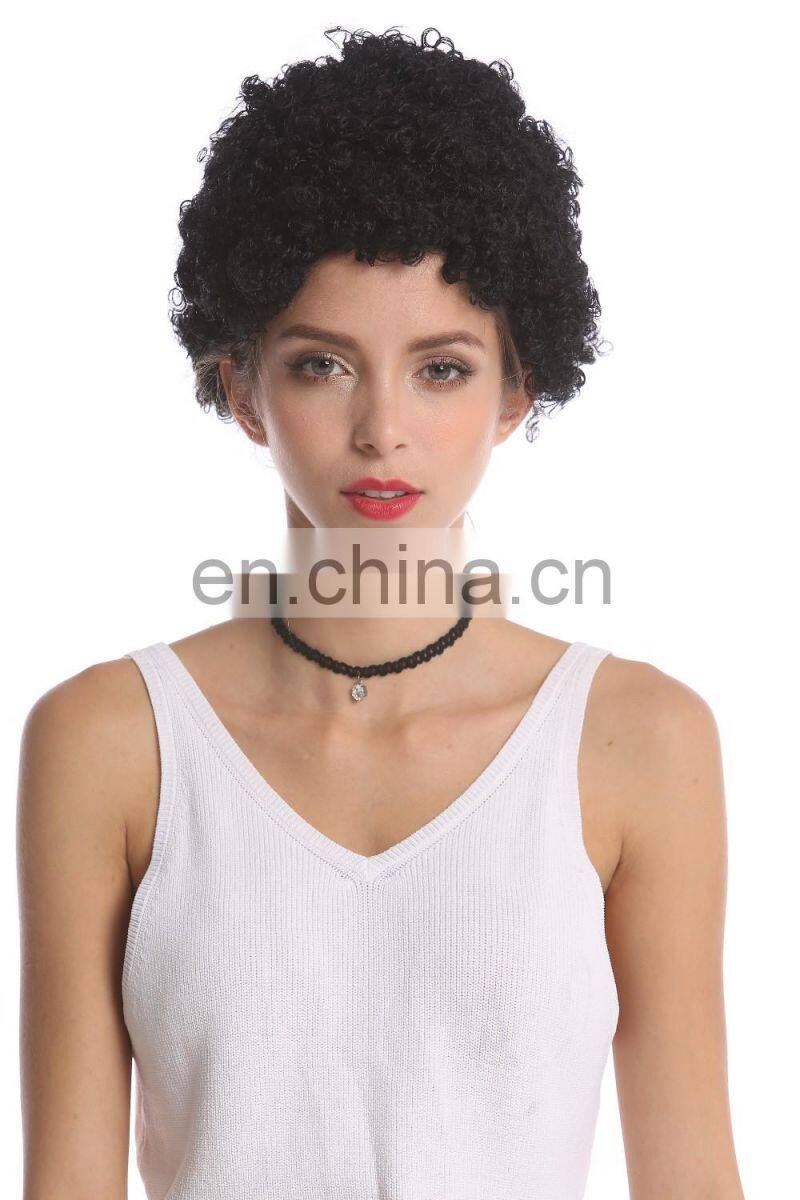 Short curly Afro party wigs for black women P-W211