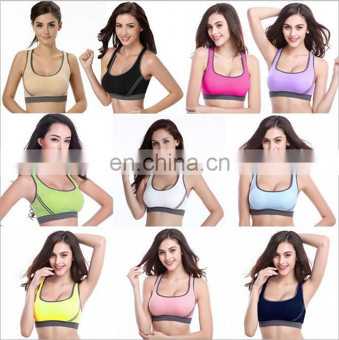 Women's Comfort Shaped Seamless Workout cotton Sports Bra#WX0002