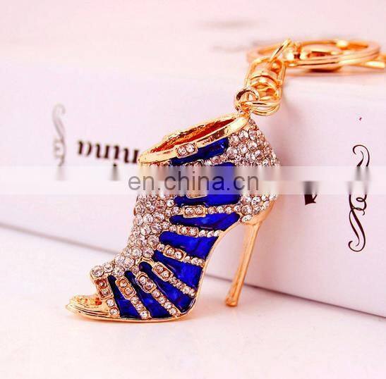 Bag charms Accessory High Heel Shoe Rhinestone Keychain