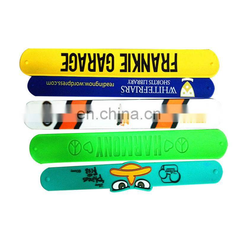 custom-made glowing in the dark silicone wrist band