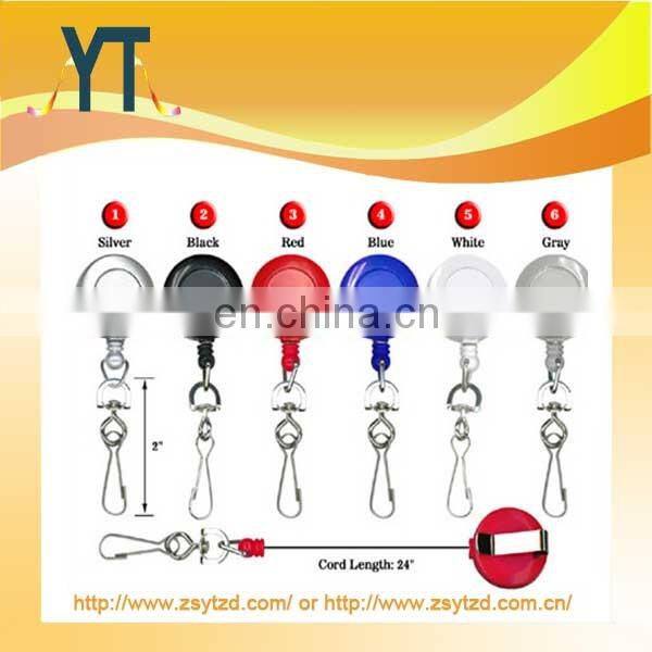 Badge Reel With Spring Hook