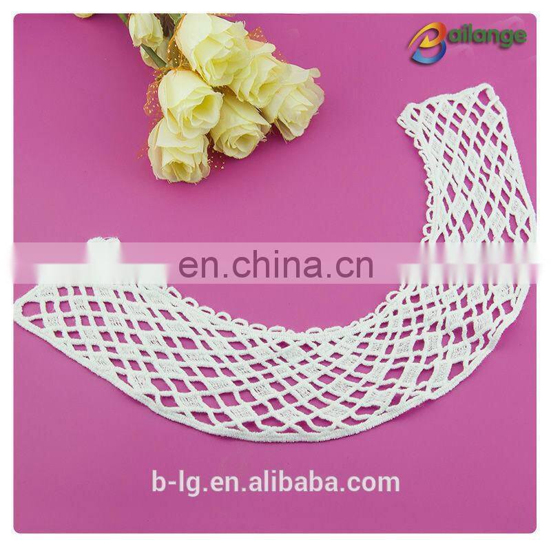Guangzhou Bailange fashion design white color 100% cotton neck designs for tailors