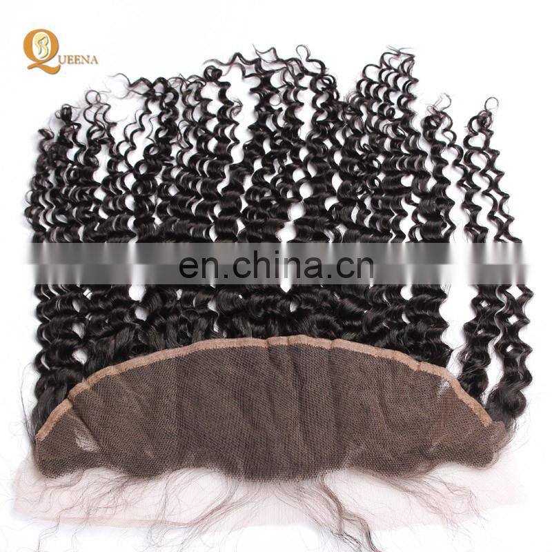 Queena 100% Human Hair Cheap Unprocessed Virgin Brazilian Body Wave Lace Frontals With Baby Hair