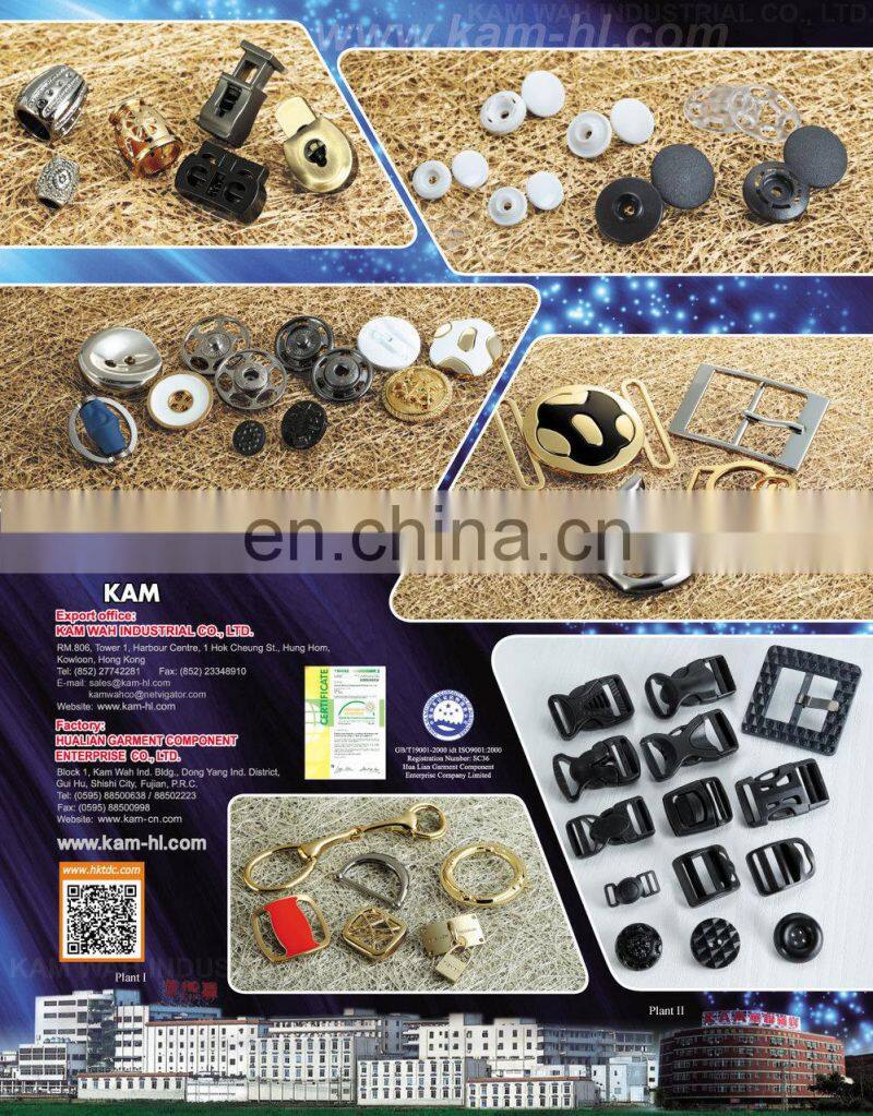 China Factory Garment Accessories Black Qiuck Side Release Fashion Belt Buckle