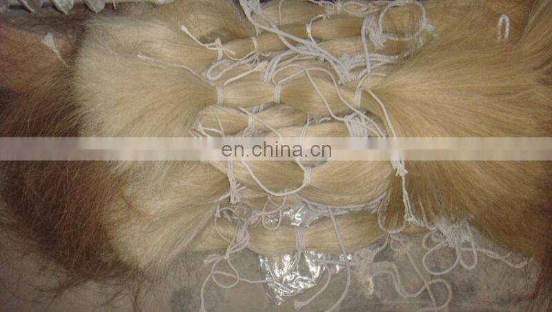Raw Pattern and Pelt Type Black horse tail hair