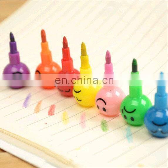 stacking crayon 6 colors or 7 colors stacker crayon