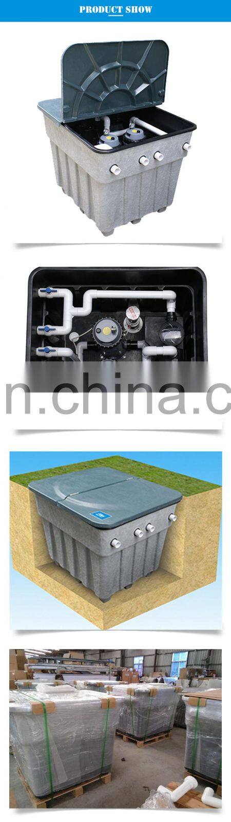 Water Faery Buried Type Swimming Pool Equipment Industrial Water Sand Filter Tank