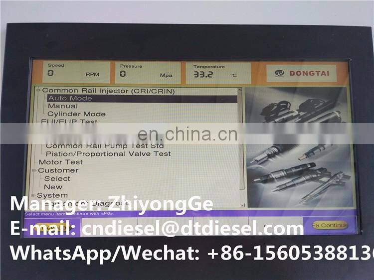 CR815 Diesel Common rail injector and pump test bench with common rail injector and pump testing data inside
