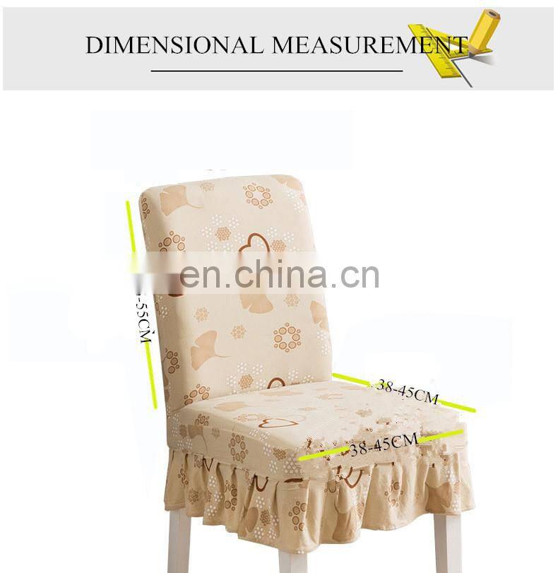 2019 China Living room Hotel wedding chair cover spandex chair cover pastoralism Hotel Party Chair Cover