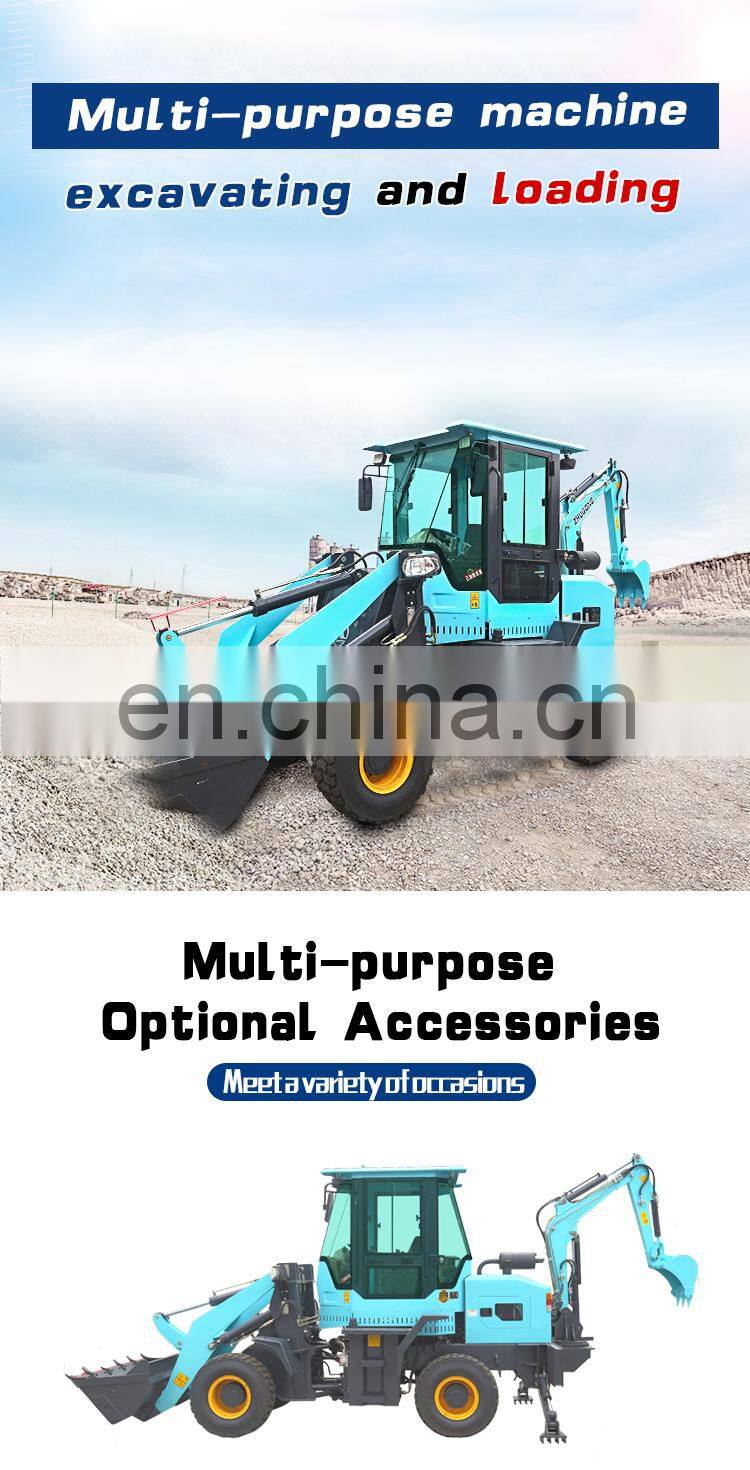 Multi-purpose 60-120HP diesel backhoe loader with cabin