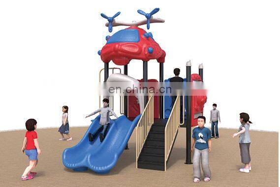 Kids outdoor playground plastic slide funny playground slide combination