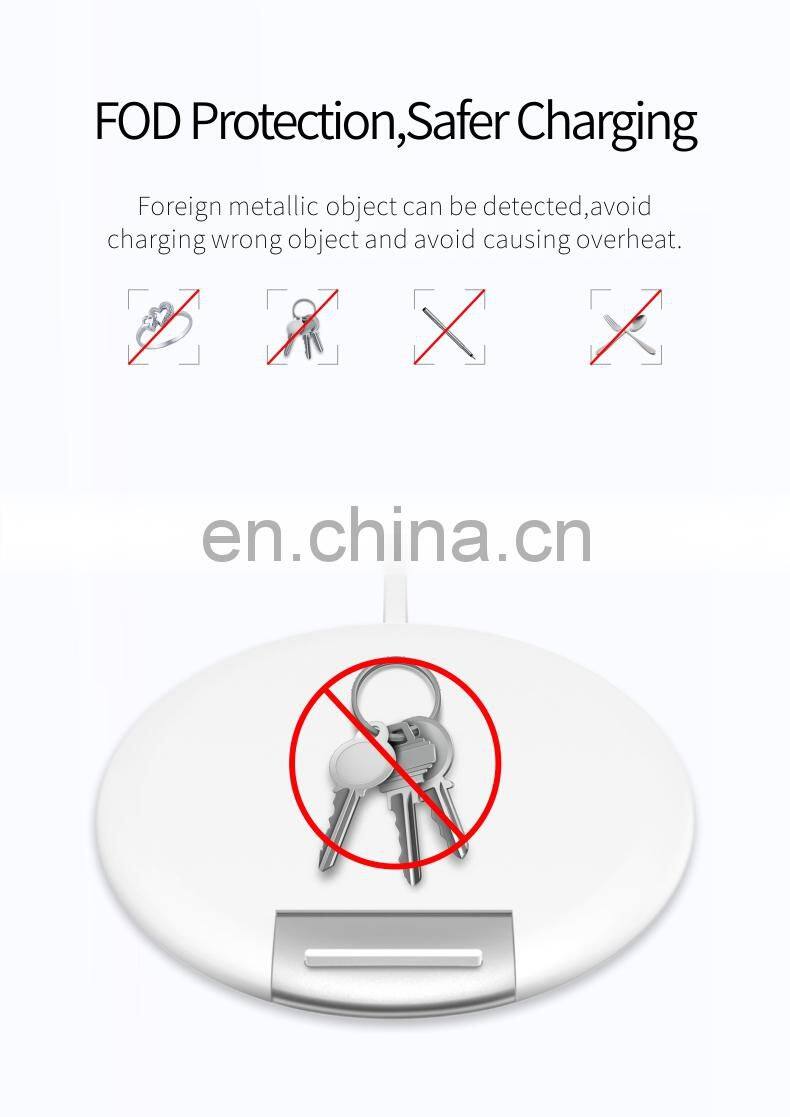 Factory wholesales Super Thin Qi-Standard Fast Charging 15W 10W 7.5W Wireless Charger