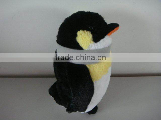 cute standing penguin with scarf/plush penguin standing/stuffed penguin