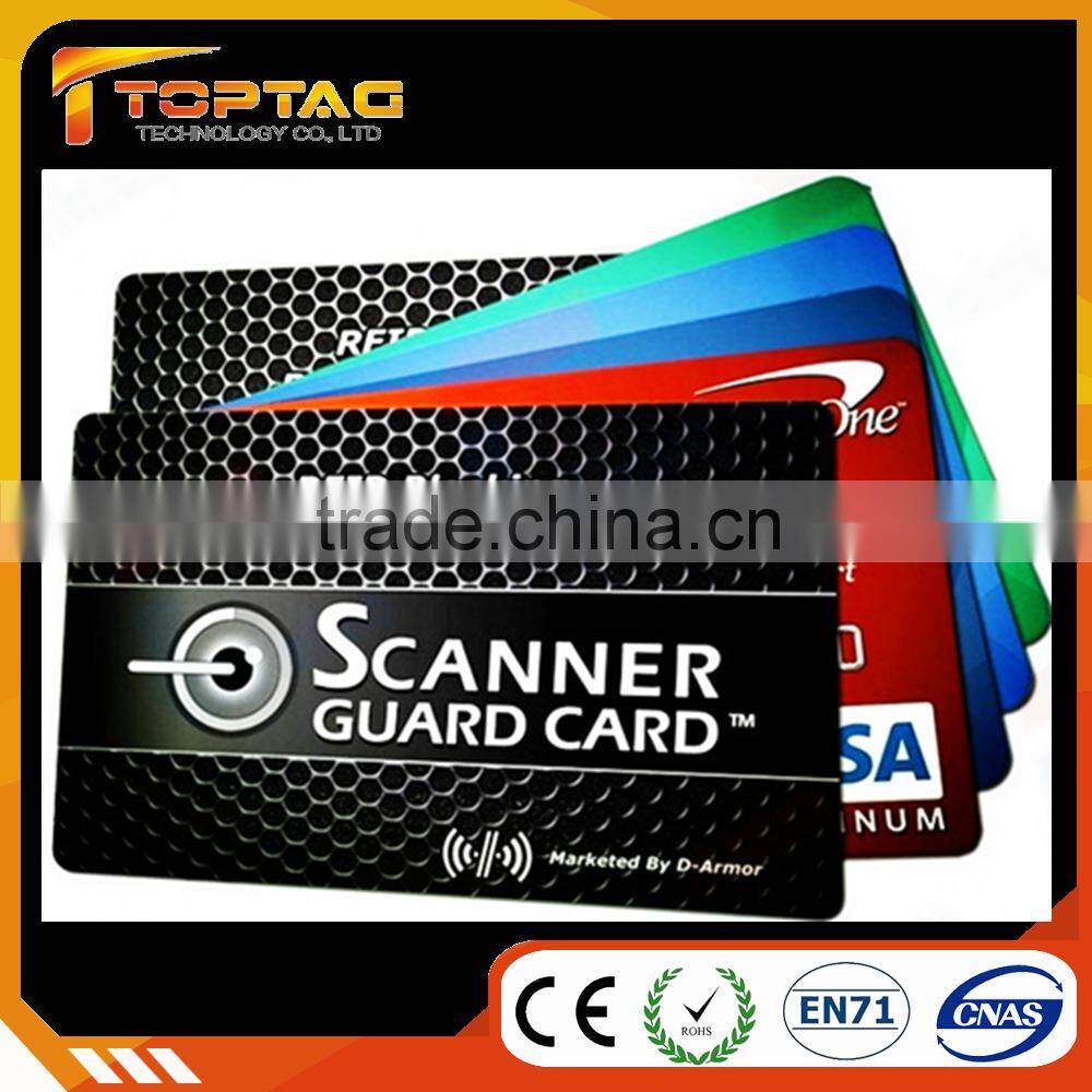 Hot Sale Amazon Wallet Rfid Blocking Card / HF Rfid Blocking Card/ Rfid Blocking Card