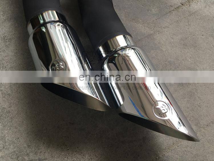 G CLASS W463 g63 g65 exhaust system for w463 g500 g63 g65 exhaust muffler tips B style sliver and black color