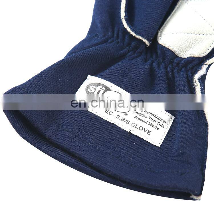 Custom Logo Fire Resistant Genuine Leather SFI Racing Auto Driving Gloves With 3.3/5 Rated