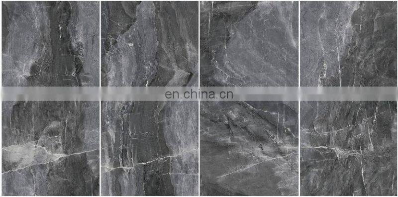 Polished glossy or matt dark color black floor tile big size porcelain tile