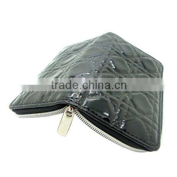 9pcs stainless steel manicure set shining colorful pouch luxury manicure set