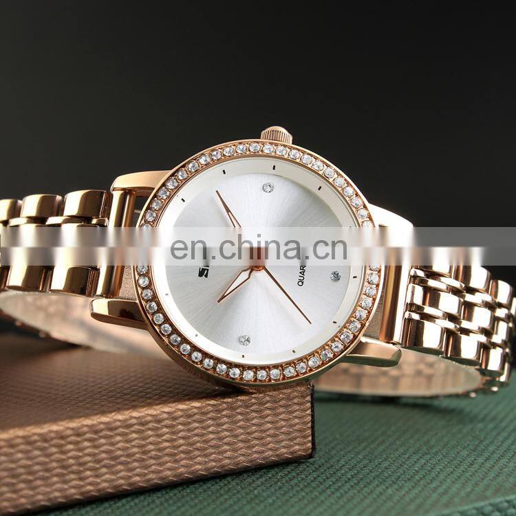 fashion SKMEI 1311 womens watch excellence quartz japan movt quartz watch diamond stainless steel luxury watch rose gold