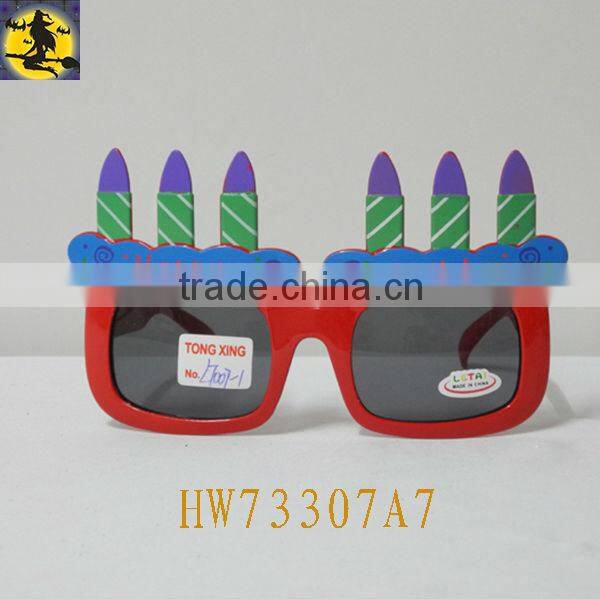 Candle Shape Pink Sunglass for Birthday Party