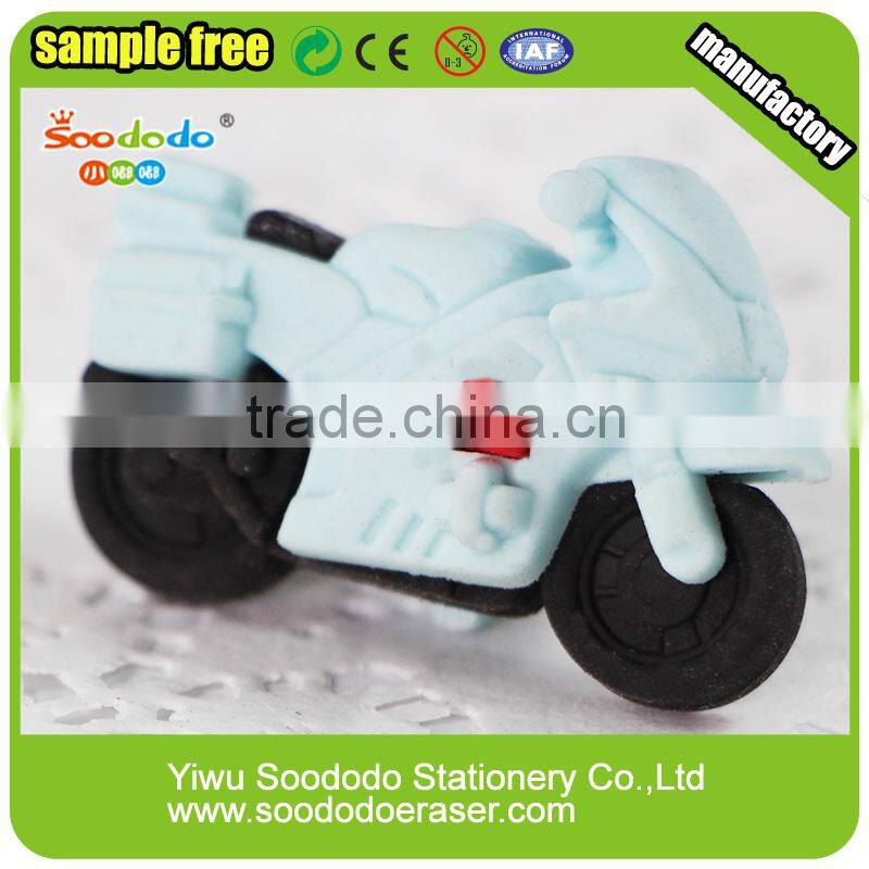 3D TPR Car Eraser In Blister Card Package