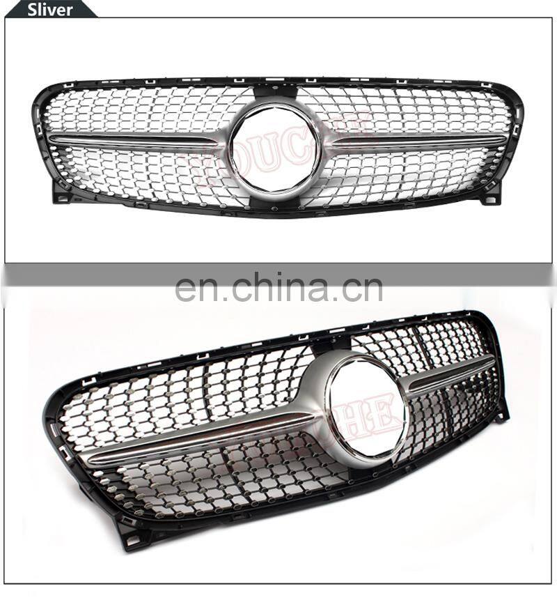 Diamond radiator style front bumper mesh grille grill for Mercedes Benz GLA class X156 W156 2014-2016