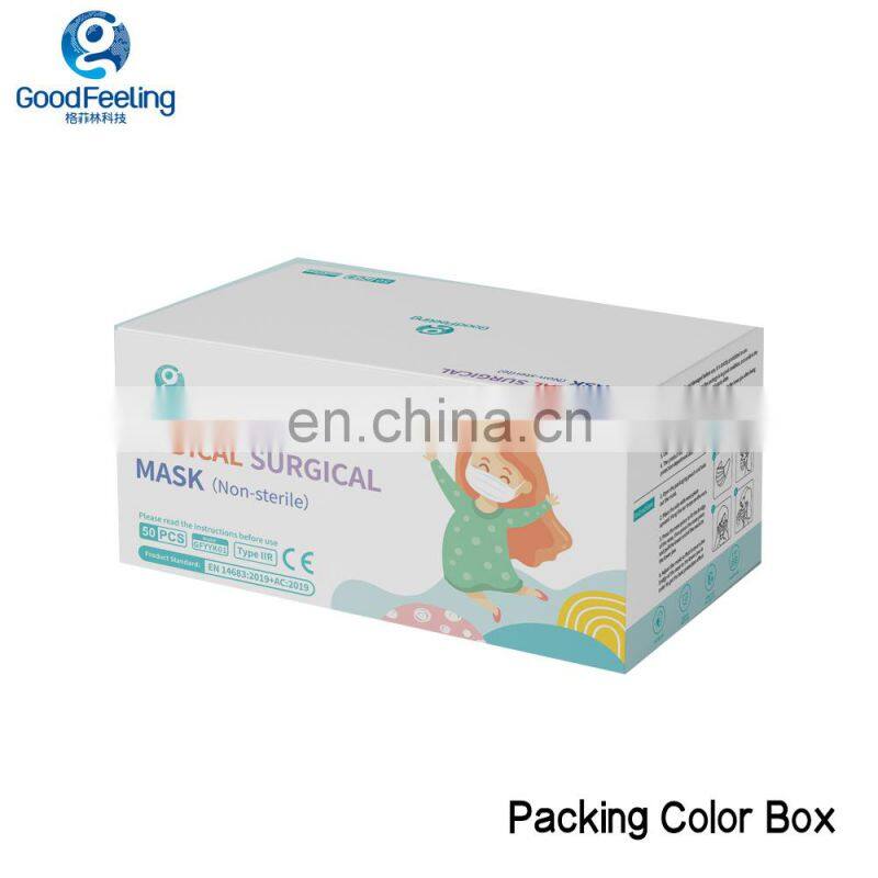 As Low As 0.03USD/Piece Disposable Non Woven Blue+White Surgical Face Mask Masque Maskss 50 Pcs Breathable Ear-Loop Flat